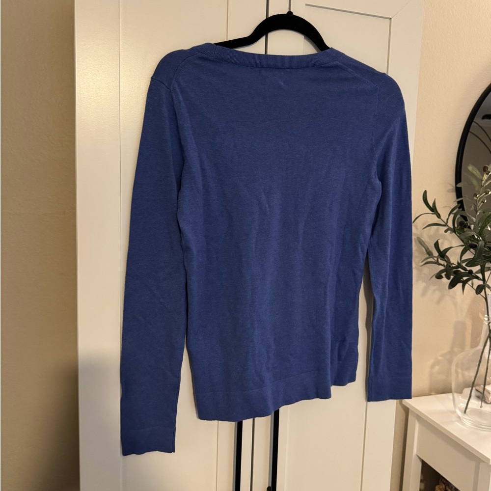 J. Crew Blue Teddie long sleeve XS - Picture 5 of 5